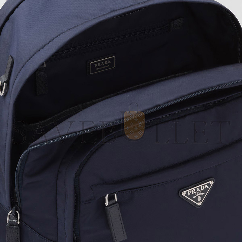 PRADA RE-NYLON AND SAFFIANO LEATHER BACKPACK 2VZ048 (43.5*31*20cm)